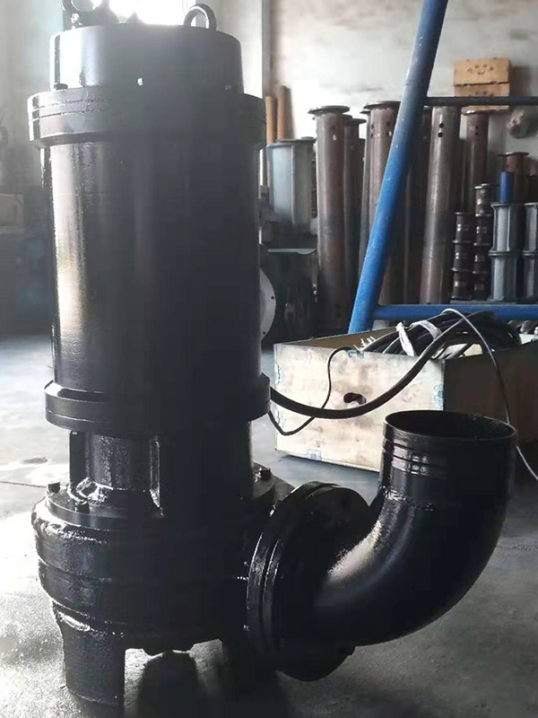 Structure of sewage and sand discharge submersible pump